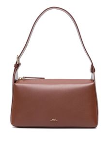 A.P.C. sac porté épaule Virginie en cuir - Marron