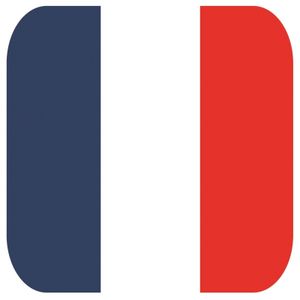 30x Onderzetters voor glazen met Franse vlag   -