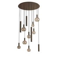 Hanglamp Riva rond 12 lichts platinum