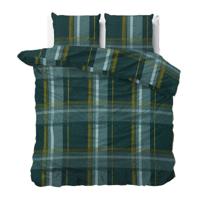 Dekbedovertrek Zion - Eenpersoons (140x200 cm) - Groen Polyester-katoen - Dessin: Ruiten - Sleeptime Elegance - Dekbed-Discounter.nl Dekbedovertrek Zion - Eenpersoons (140x200 cm) - Groen Polyester-katoen - Dessin: Ruiten - Sleeptime Elegance - Dekbed-Discounter.nl