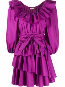 Ulla Johnson robe Giselle à volants - Violet