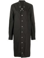 Rick Owens robe-chemise à boutons pression - Noir - thumbnail