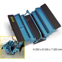 Hazet 190L Gereedschapskist (leeg) Staal Zwart, Blauw