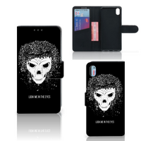 Telefoonhoesje met Naam Xiaomi Redmi 7A Skull Hair