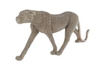 Sculptuur Panter L glinster goud polystone