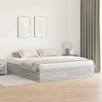 Bedframe Grijs sonoma 200 x 200 x 31.5 cm Bewerkt hout