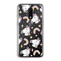 Rainbow Unicorn: OnePlus 7 Transparant Hoesje Rainbow Unicorn: OnePlus 7 Transparant Hoesje