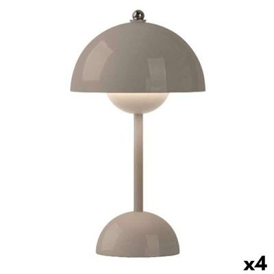 Bureaulamp Gift Decor Grijs 1,5 W Paddestoel (4 Stuks)