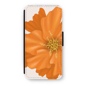 Orange Ellila flower: iPhone 8 Flip Hoesje