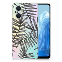 OPPO Reno8 Lite TPU Case Leaves Grey - thumbnail