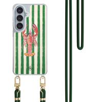 Samsung Galaxy S26 hoesje met groen koord - Kreeft