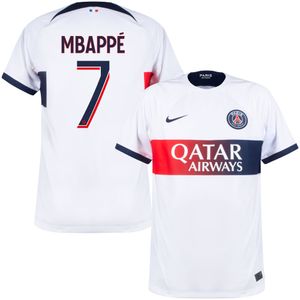 Paris Saint Germain Shirt Uit 2023-2024 + Mbappé 7