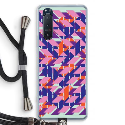 Skew Blush 3: Sony Xperia 5 II Transparant Hoesje met koord
