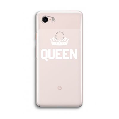 Queen zwart: Google Pixel 3 Transparant Hoesje