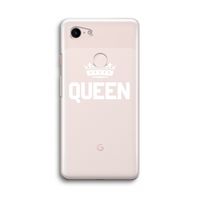 Queen zwart: Google Pixel 3 Transparant Hoesje