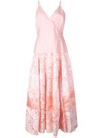 Rosie Assoulin robe mi-longue à boutonnière décalée - Rose