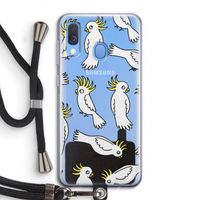 Papegaai: Samsung Galaxy A40 Transparant Hoesje met koord