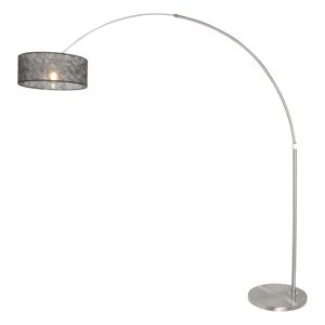 Steinhauer Vloerlamp Sparkled light 9681 staal kap sizoflor zwart