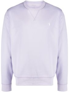 Polo Ralph Lauren sweat en coton mélangé à logo - Violet