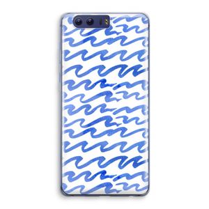 Blauwe golven: Honor 9 Transparant Hoesje