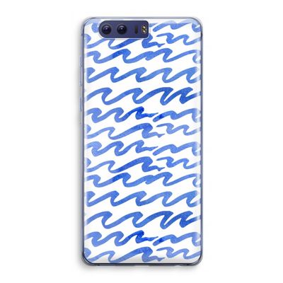 Blauwe golven: Honor 9 Transparant Hoesje