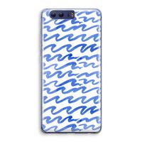 Blauwe golven: Honor 9 Transparant Hoesje