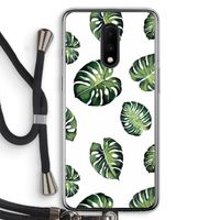Tropische bladeren: OnePlus 7 Transparant Hoesje met koord