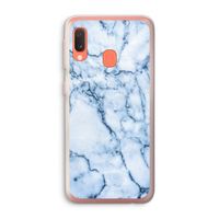 Blauw marmer: Samsung Galaxy A20e Transparant Hoesje