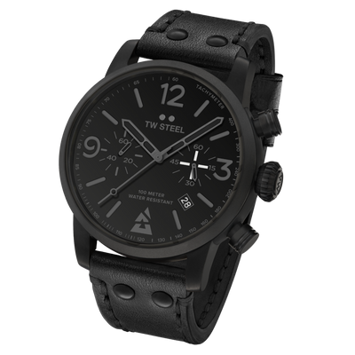 Horlogeband TW Steel MS99 Leder Zwart