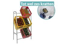 HI Krattenrek - voor 6 kratten - 65 x 34 x 115 cm