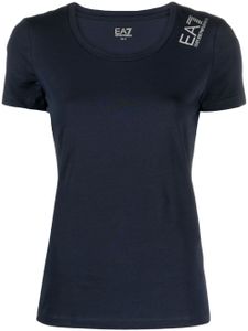 Ea7 Emporio Armani t-shirt à logo imprimé - Bleu