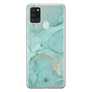 Samsung Galaxy A21s siliconen hoesje - Touch of mint