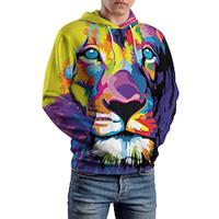 grafische herenmode 3D-print hoodie vakantie streetwear hoodies lichtgeel hooded print fleece winter lente herfst designer sweatshirt met capuchon Lightinthebox - thumbnail