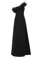 Giambattista Valli ruffled one-shoulder gown - Noir - thumbnail