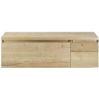 Frozen Badmeubelset 140 cm - Greeplijst in Kleur - Wastafel Onderkast met Bovenblad Natuur Eiken