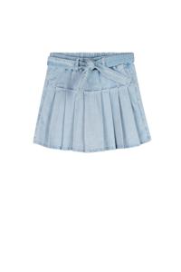 NoNo zomer skort meisjes - denim blauw - plooien - Sella