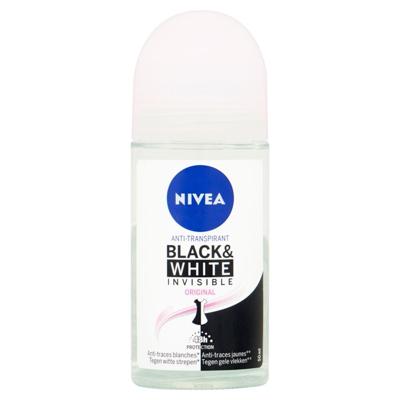 Nivea Deodorant roller invisible black & white clear 50 Milliliter