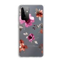 Geschilderde bloemen: Samsung Galaxy A72 Transparant Hoesje