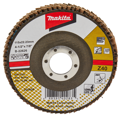 Makita Accessoires Lamellenschuurschijf 115mm Z40 - B-22626 B-22626