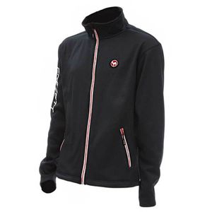 Dam Effzett Microfleece Jacket Zwart-Rood Fleecejack Dam Effzett Microfleece Jacket Zwart-Rood Fleecejack