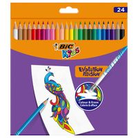 BIC Kids Evolution Uitgumbare Kleurpotloden, 24st. - thumbnail