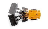 Siku JCB 457 Shovel 1:87 metaal/kunststof geel/zwart scharnierend koppelstuk beweegbare graafbak - thumbnail