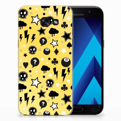 Silicone Back Case Samsung Galaxy A5 2017 Punk Geel