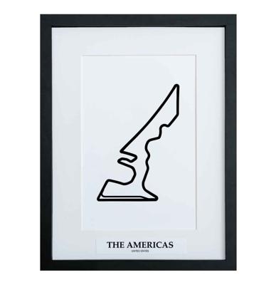Formule 1 Circuit The Americas Austin 3D Print - Zwart