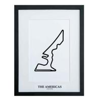 Formule 1 Circuit The Americas Austin 3D Print - Zwart
