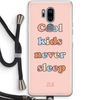 Cool Kids Never Sleep: LG G7 Thinq Transparant Hoesje met koord