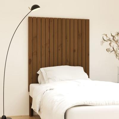 Wandhoofdbord 95,5x3x110 cm massief grenenhout honingbruin