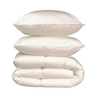 Beddengoedpakket microvezel - 1 warm dekbed 220x240 cm + 2 kussens 60x60 cm wit
