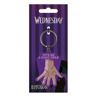 Wednesday Rubber Keychain Give Me A Hand - thumbnail
