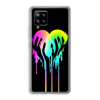 Hold My Heart: Samsung Galaxy A42 5G Transparant Hoesje